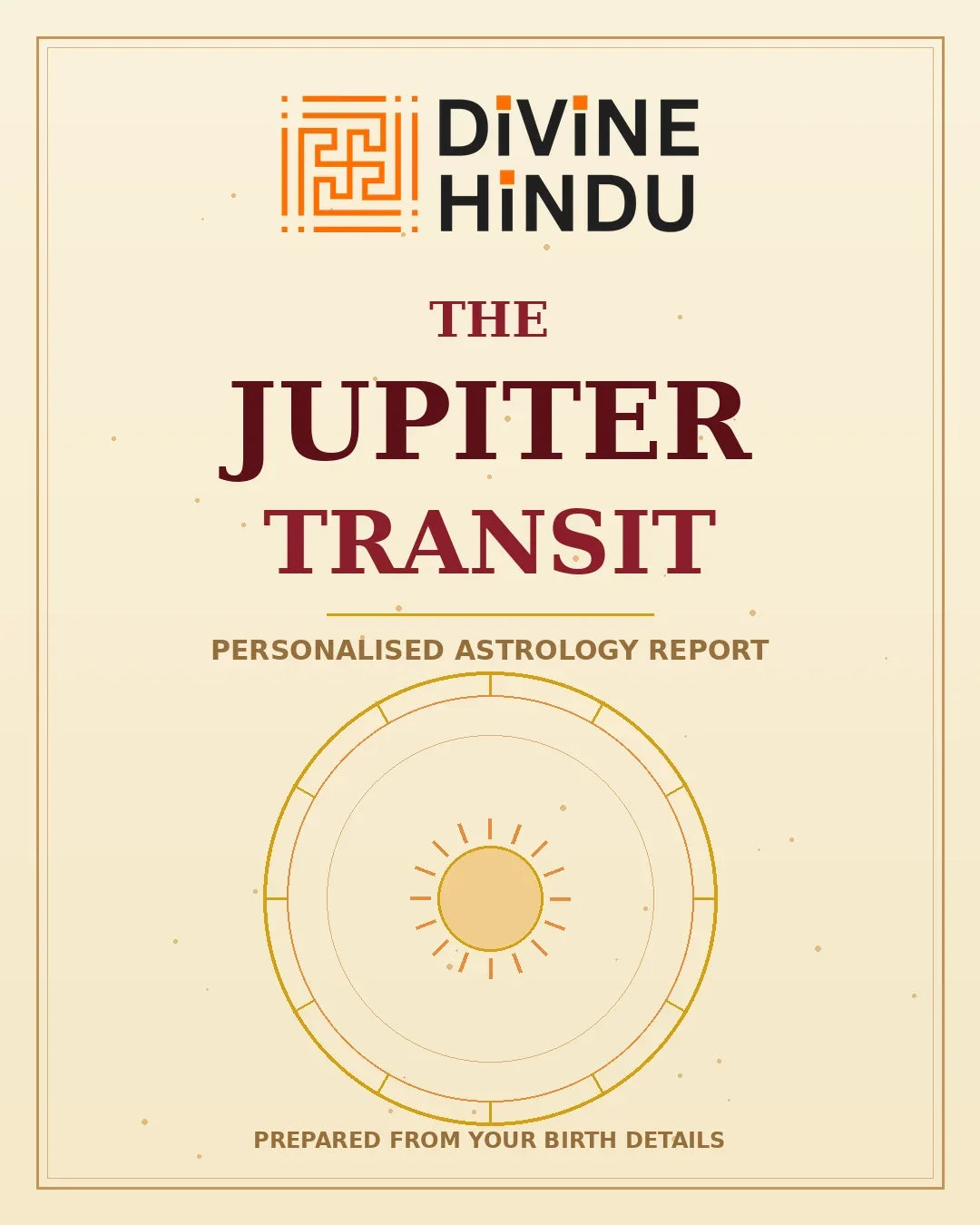 Jupiter Transit Report — Divine Hindu report cover