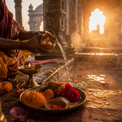 Pandits performing Vishesh Surya Puja online at Suryakund, Ayodhya