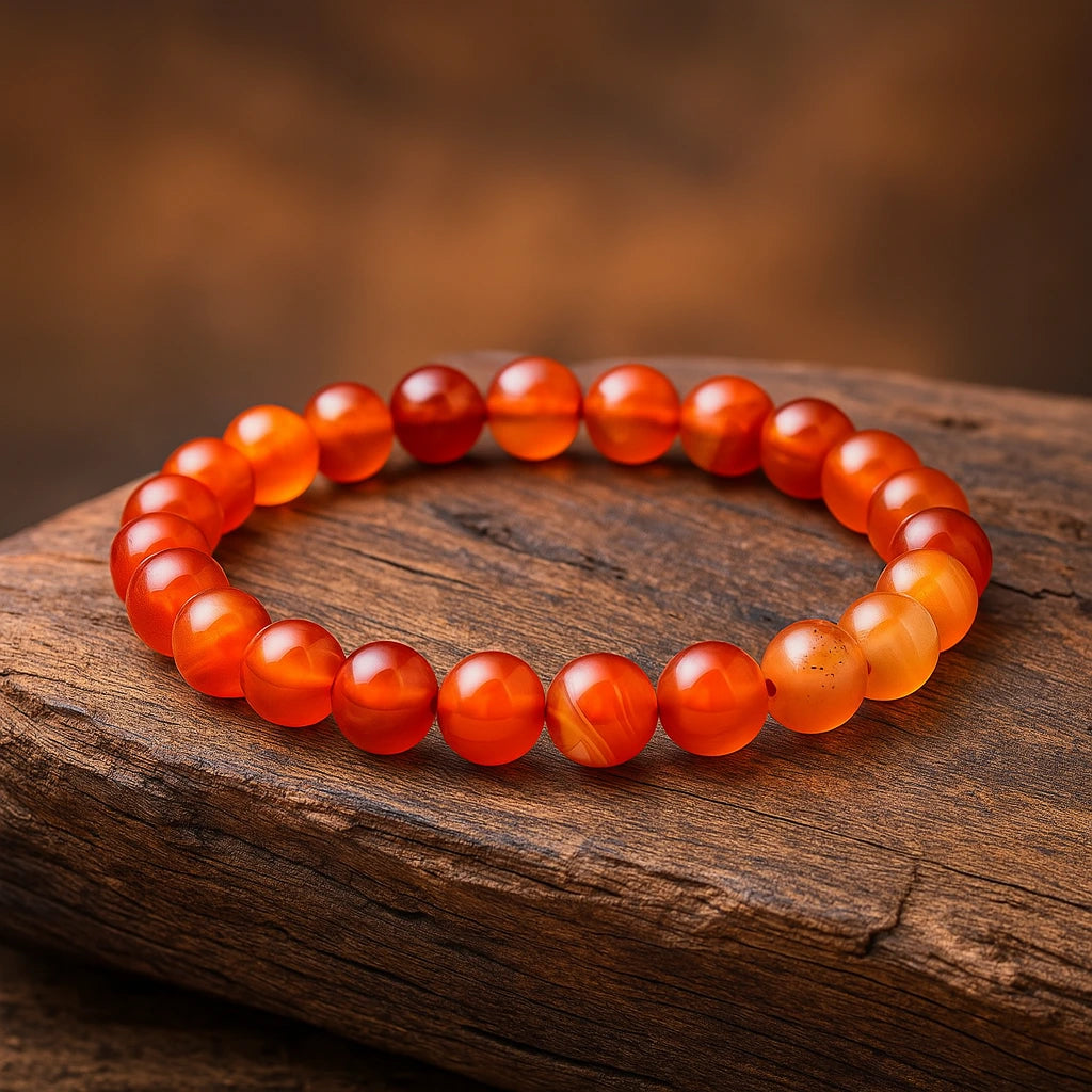 Buy Carnelian Crystal Bracelet Online for Energy Divine Hindu