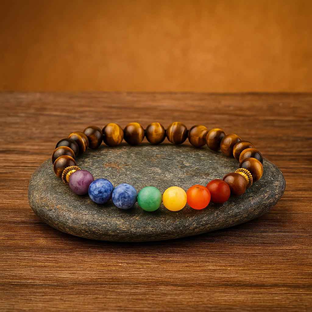 Tiger Eye Chakra Bracelet