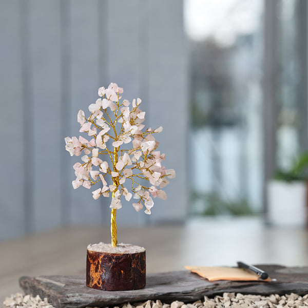 Rose Quartz Crystal Tree