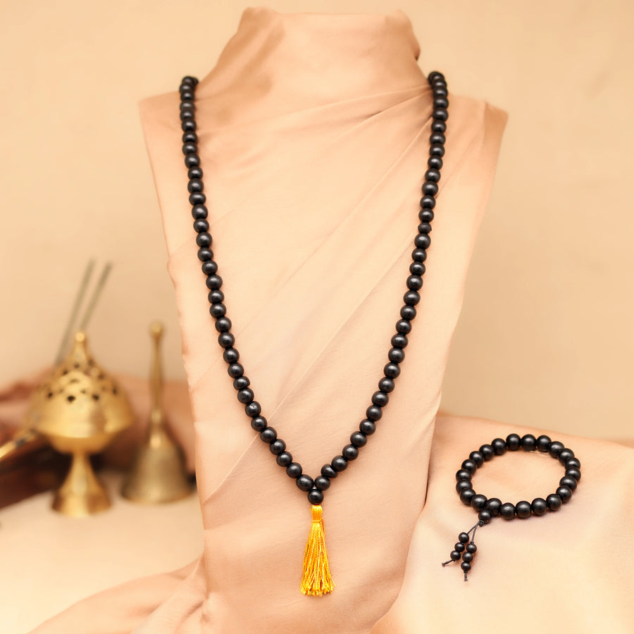 Original Karungali Malai 108-Beads & Karungali Malai Bracelet Combo with Govt. Certification - view 2