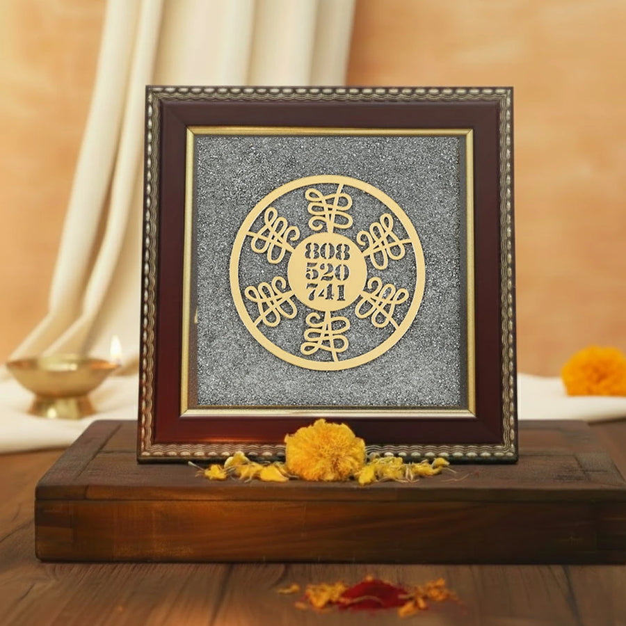 Wealth Code Raw Pyrite Frame for Power & Energy Flow