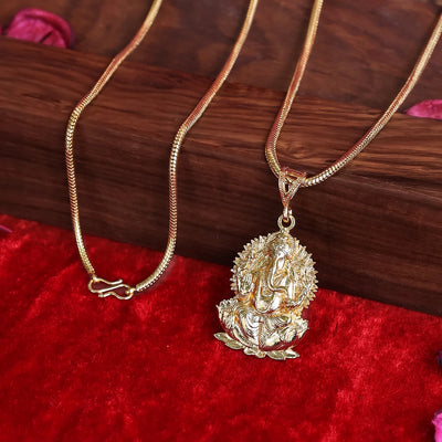 Gold plated Lord Ganesh Pendant