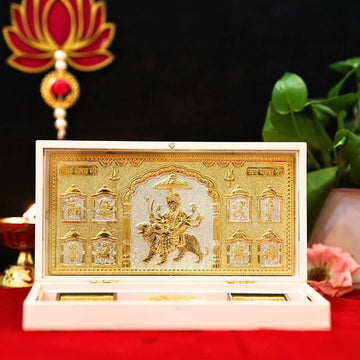 Divine Maa Durga Pocket Temple - Gold Plated