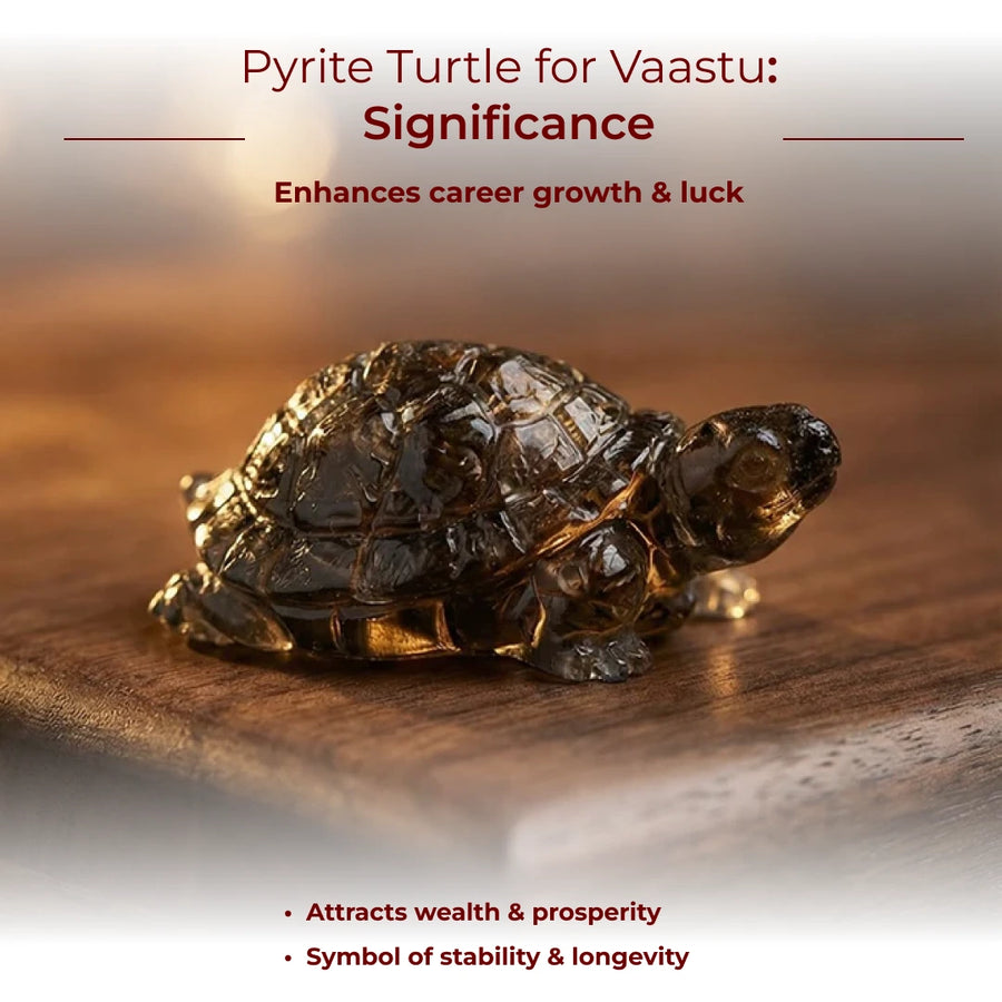 Pyrite Turtle for Vaastu