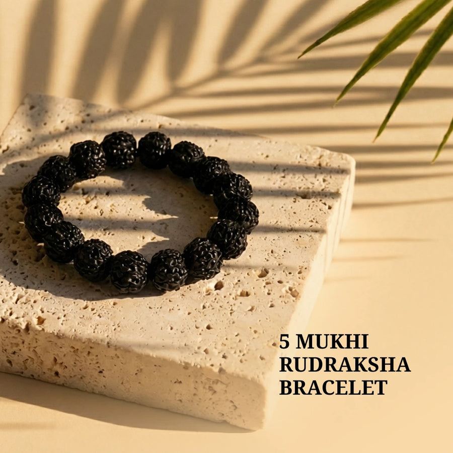 5 Mukhi Rudraksha Bracelet