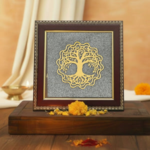 Tree of Life Raw Pyrite Frame | Symbol for Growth & Connection