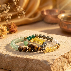 Dhan Yog & Money Magnet Bracelet Combo – Wealth & Prosperity