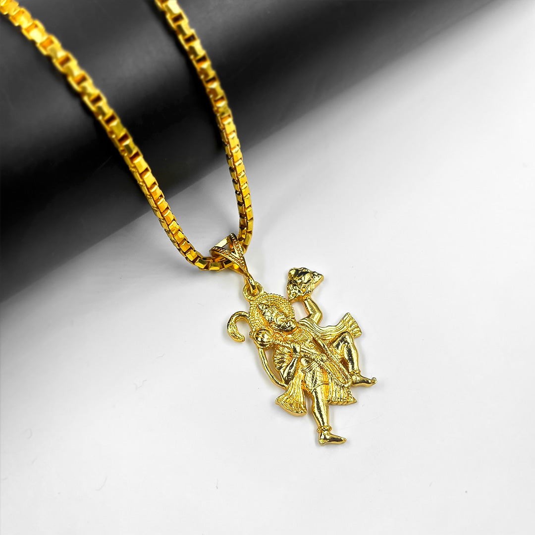 Gold Chain With Hanuman Locket Gold Plated Hanuman Chain Locket