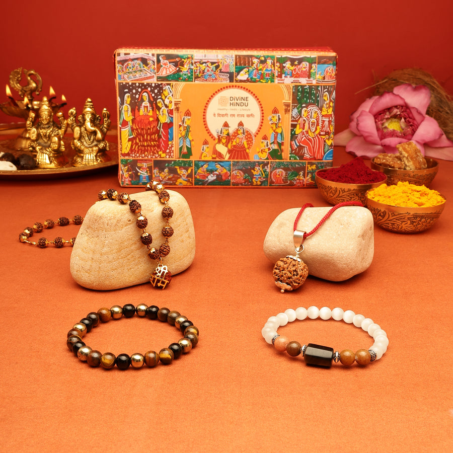 Taurus (Vrishabh Rashi) Crystal & Rudraksha Combo