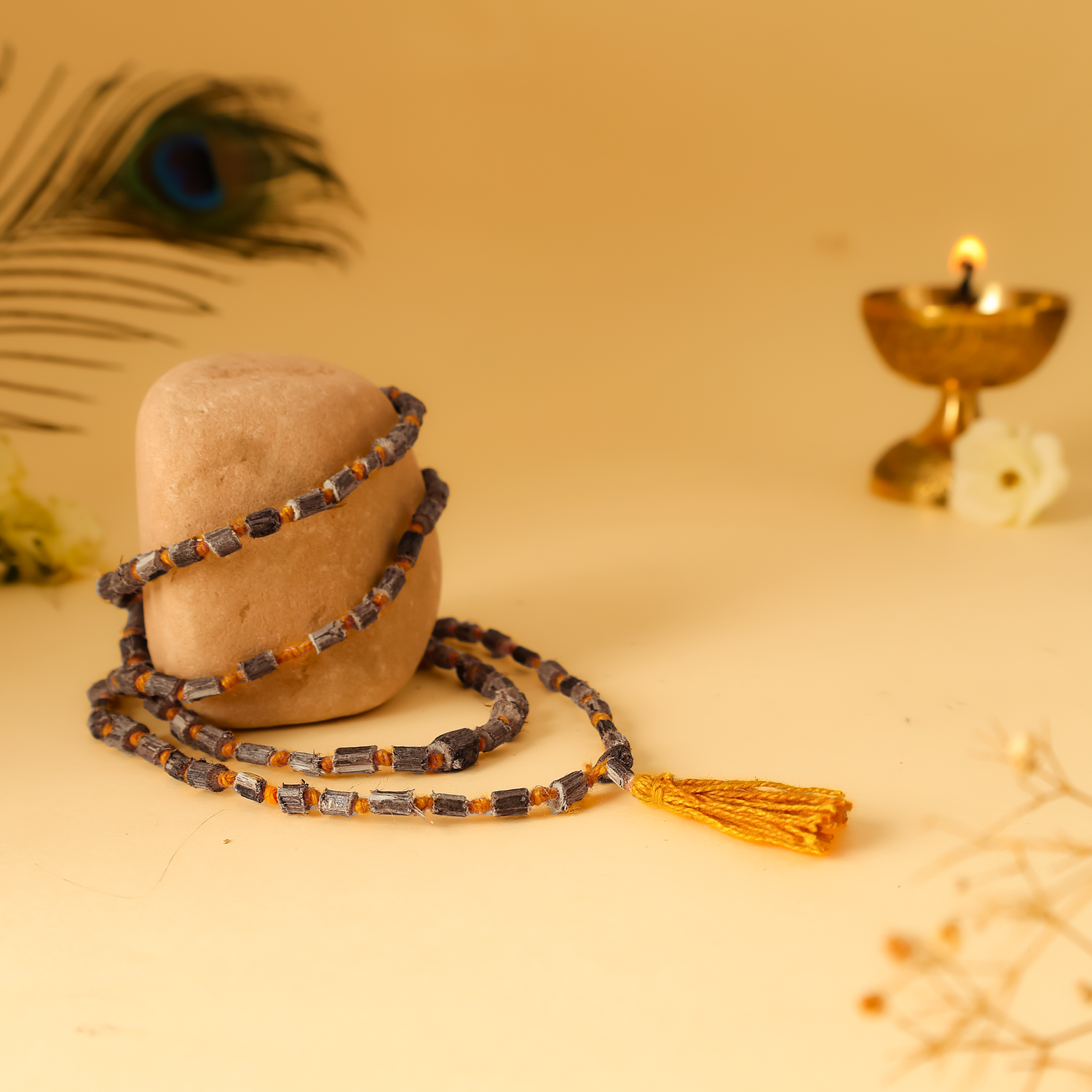 Original Rough Tulsi Mala for Jaap | 108 Beads