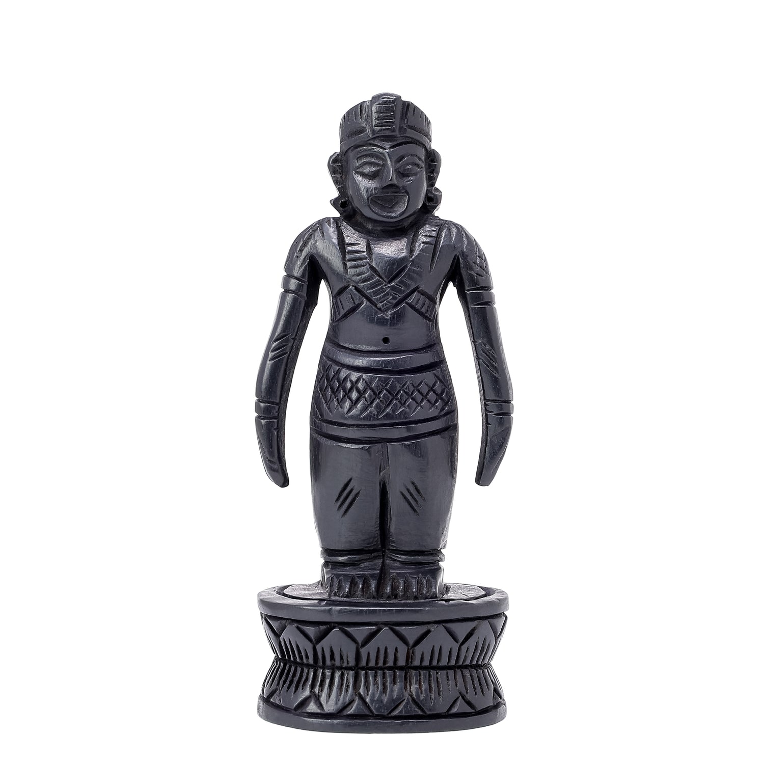 Divine Hindu Lord Ayyappa Karungali Idol – Ebony Wood