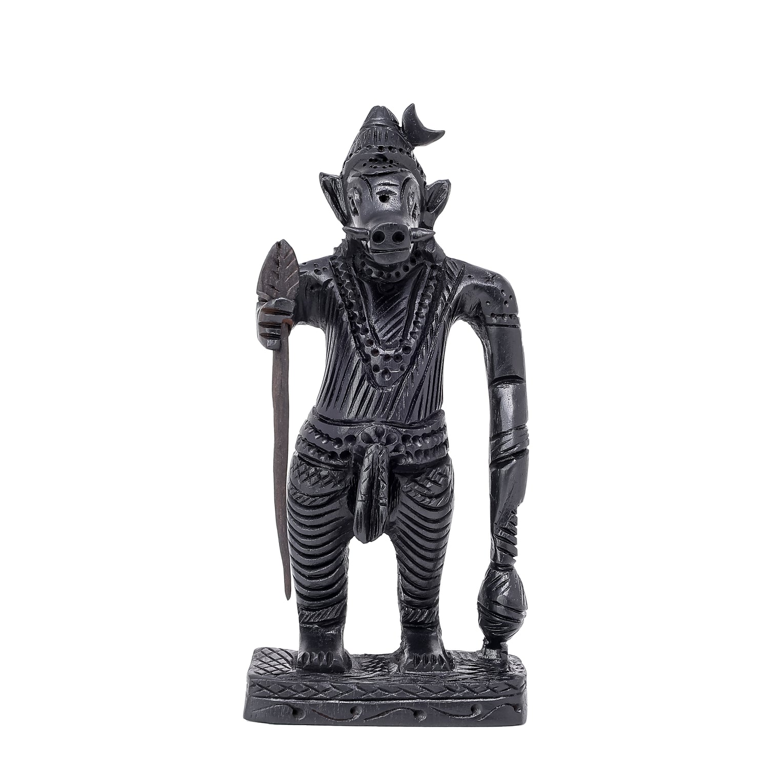 Divine Hindu Lord Varaha Swamy Karungali Idol – Ebony Wood