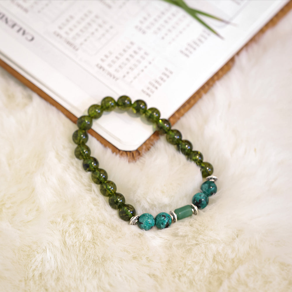 Green Agate Stone Bracelet (Kanya Rashi) Virgo