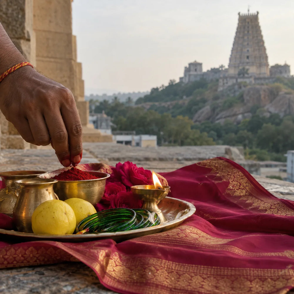 Chamundeshwari Archana — Chamundeshwari Temple, Chamundi Hills, Mysuru