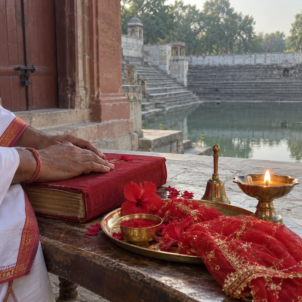 Durga Saptashloki Path (Family of 4) — Durga Kund Mandir, Kashi