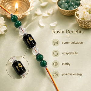 Gemini (Mithun Rashi) Divine Stone Rakhi