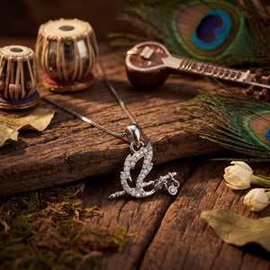 Krishna Mor Pankh Basuri Necklace