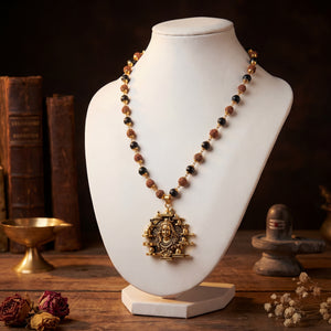 Rudraksha karungali Mala with 12 Jyotirling Shiv Pendant