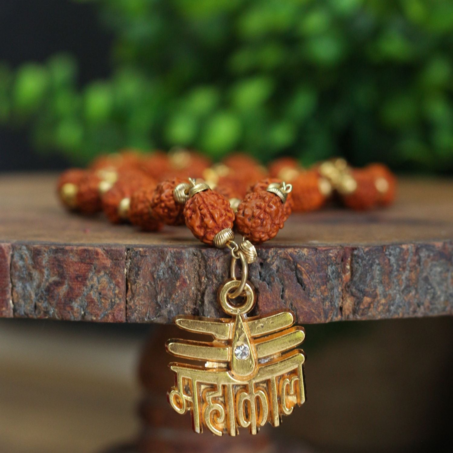 Buy Rudraksha Mahakal Necklace Gold Plated Online Divine Hindu