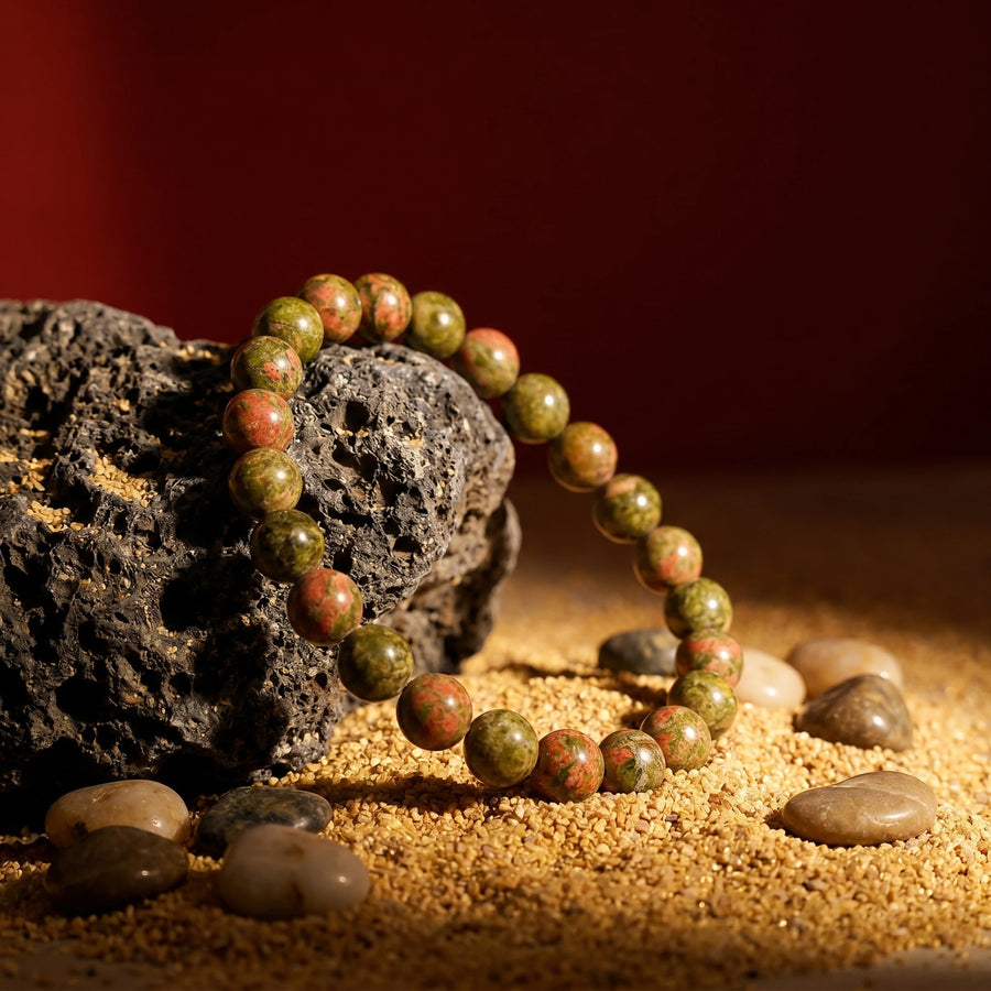 Unakite Stone Bracelet