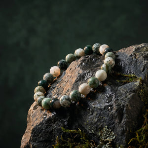 Tree Agate Stone Bracelet