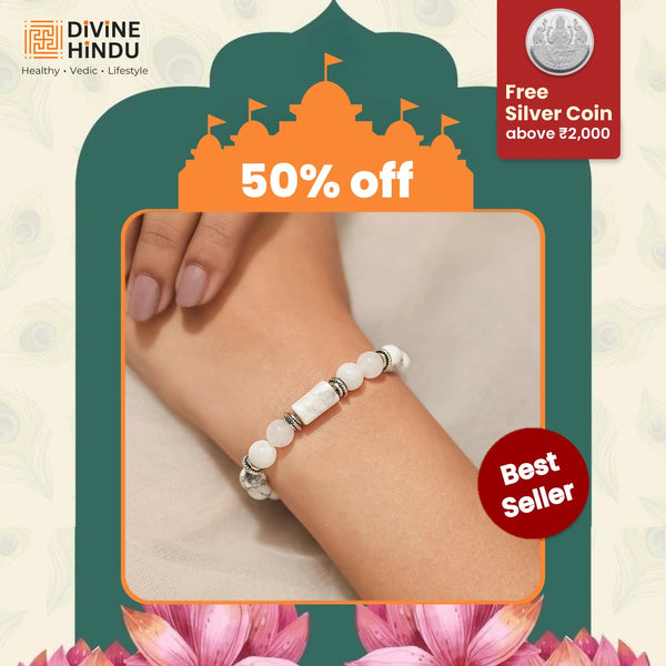 Howlite Bracelet (Karka Rashi) Cancer
