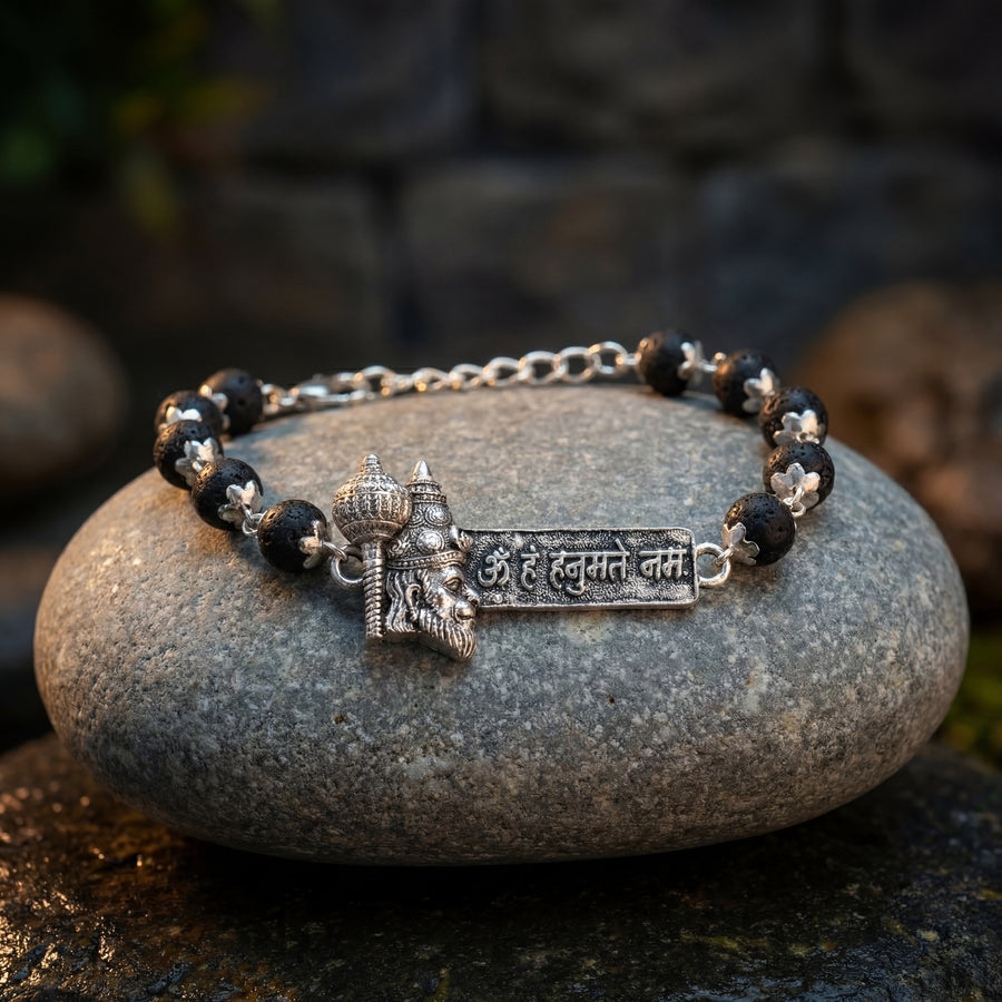 Karungali Hanuman Mantra Bracelet