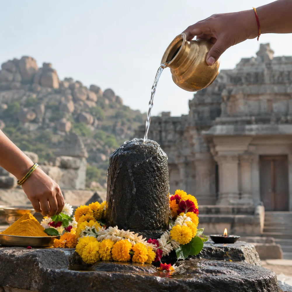 Mallanna Abhishekam — Mallikarjuna Swamy Temple, Komuravelli