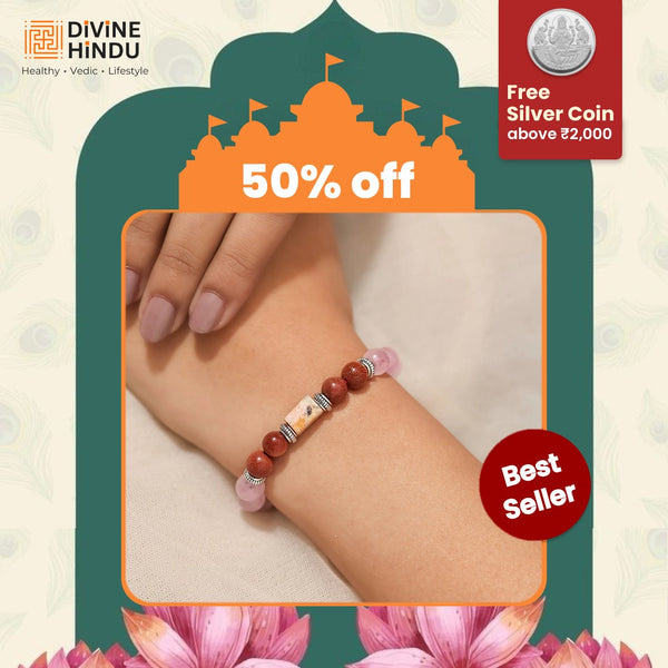 Rose Quartz Bracelet (Vrishchik Rashi) Scorpio