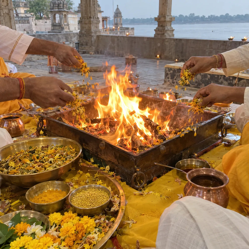 Samuhik Havan — Baglamukhi Mandir, Nalkheda