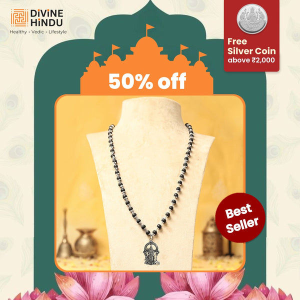 Silver Capped Lord Murugan Pendant