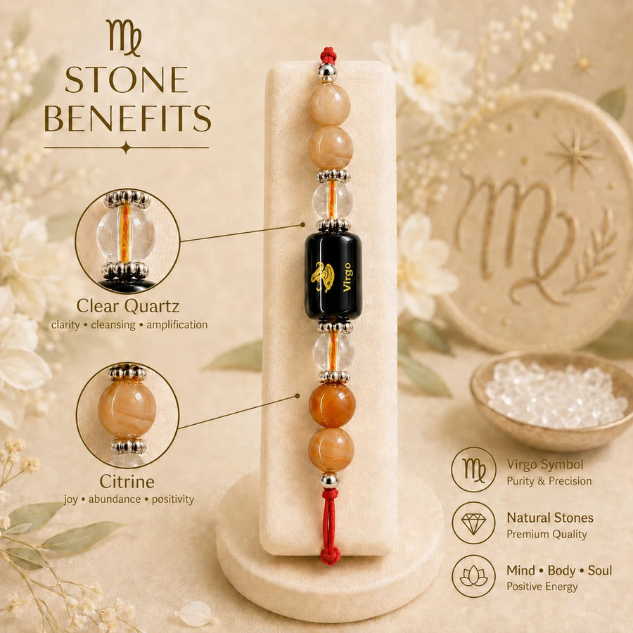 Virgo (Kanya Rashi) Divine Stone Rakhi