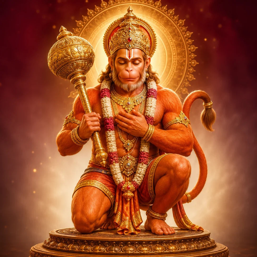 Rog Mukti Hanuman Pooja — Divine Hindu service illustration