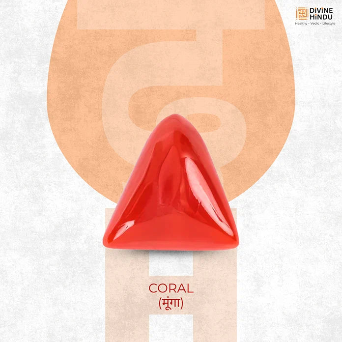 Natural Coral Gemstone (Moonga)