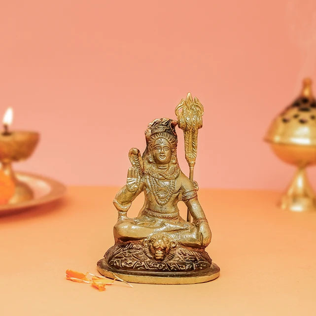 Lord Shiva brass idol from Divine Hindu