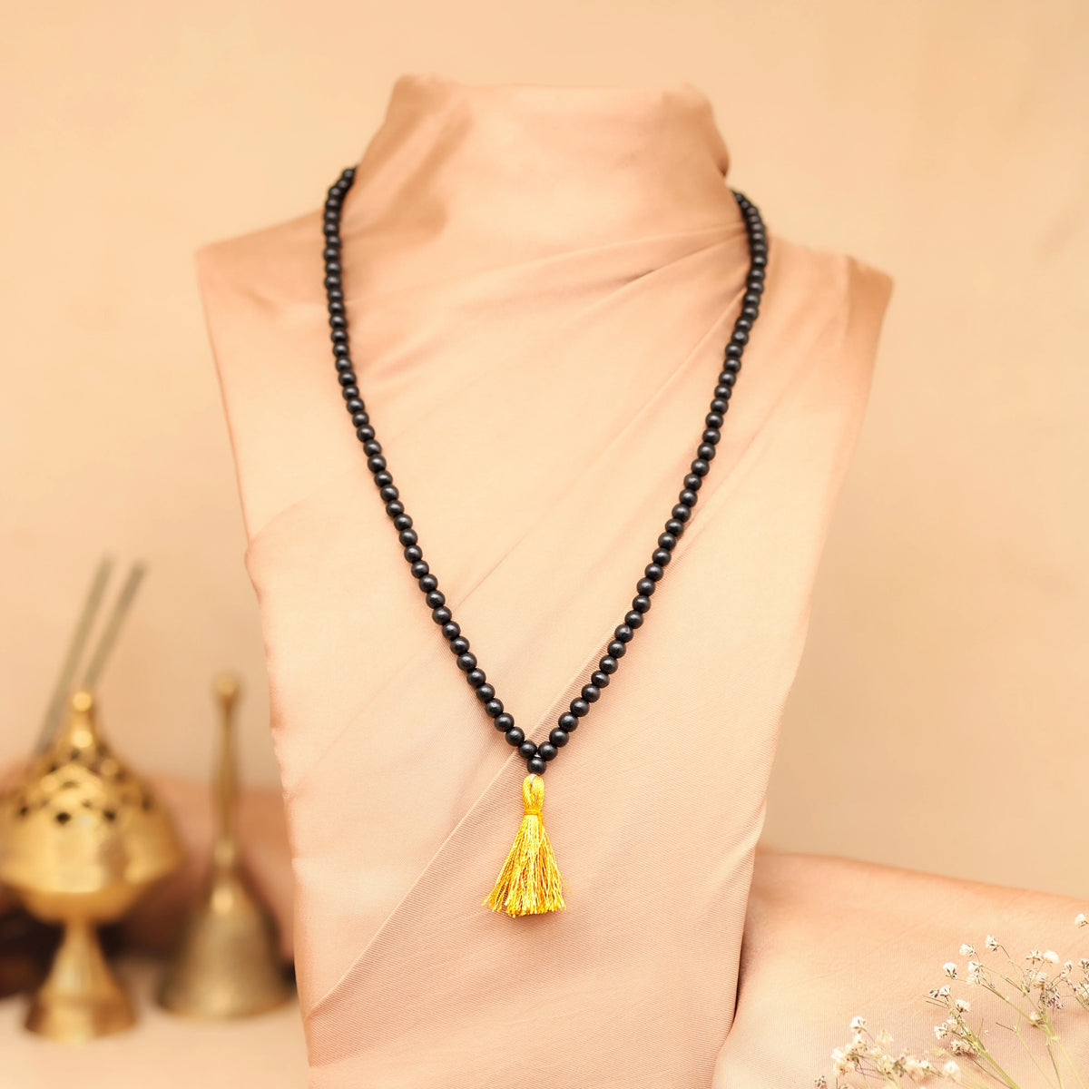 Karungali 108-bead ebony wood mala