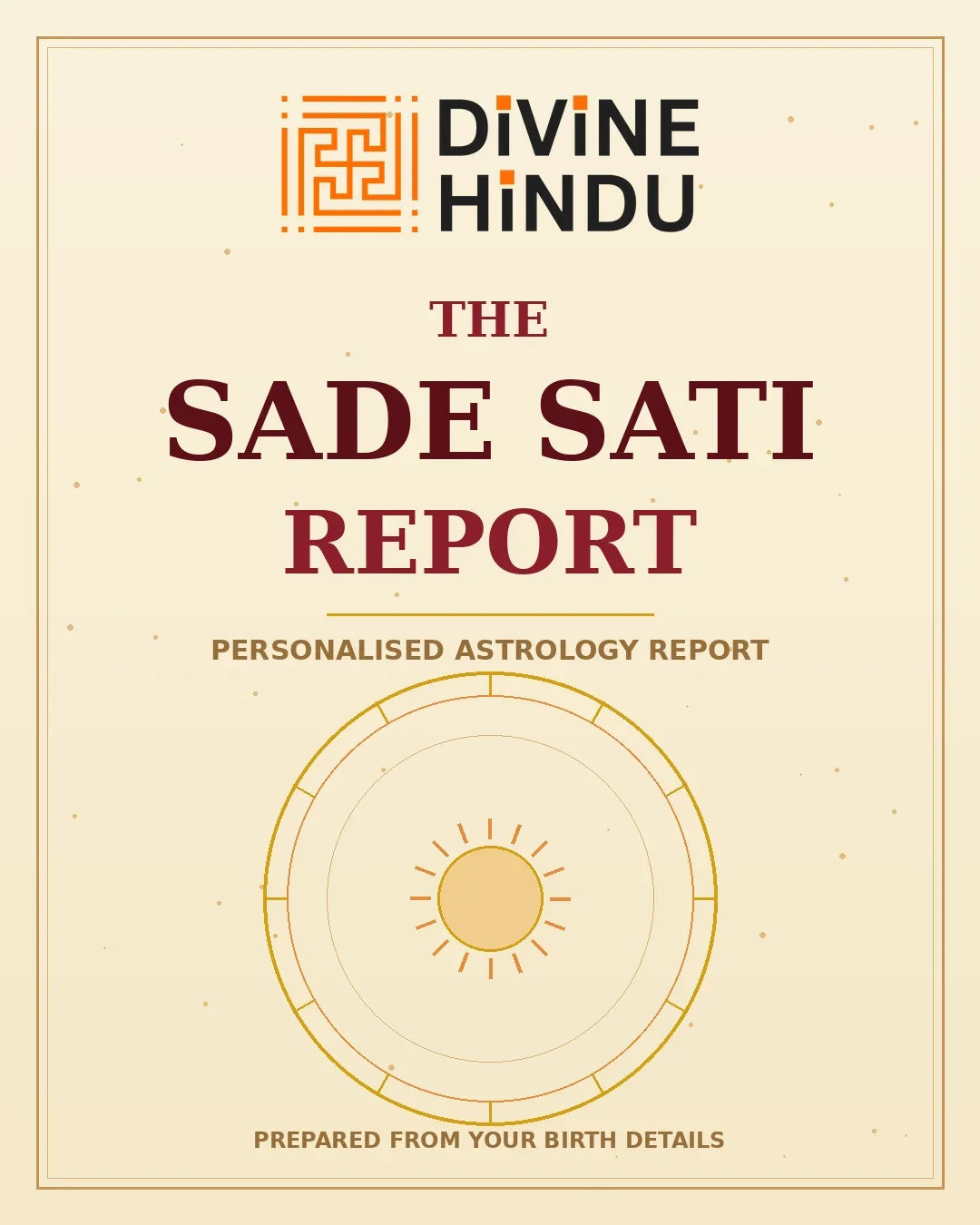 Sade Sati Report — Divine Hindu report cover