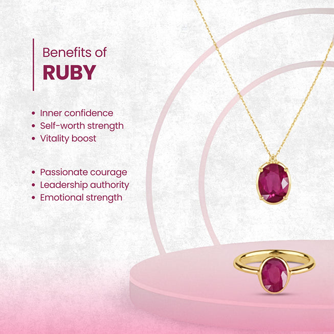 Natural Gemstone: Ruby (Maanik)