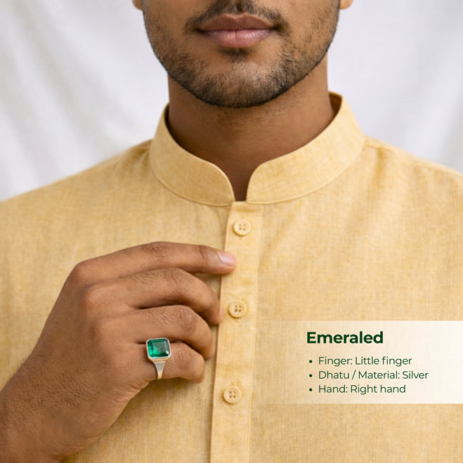 Natural Emerald Gemstone (Panna)