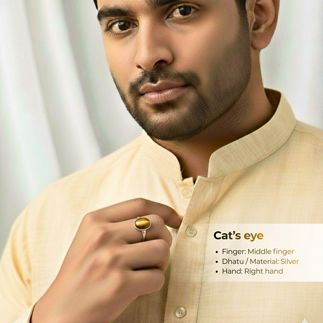 Natural Gemstone: Cat's Eye (lehsunia)