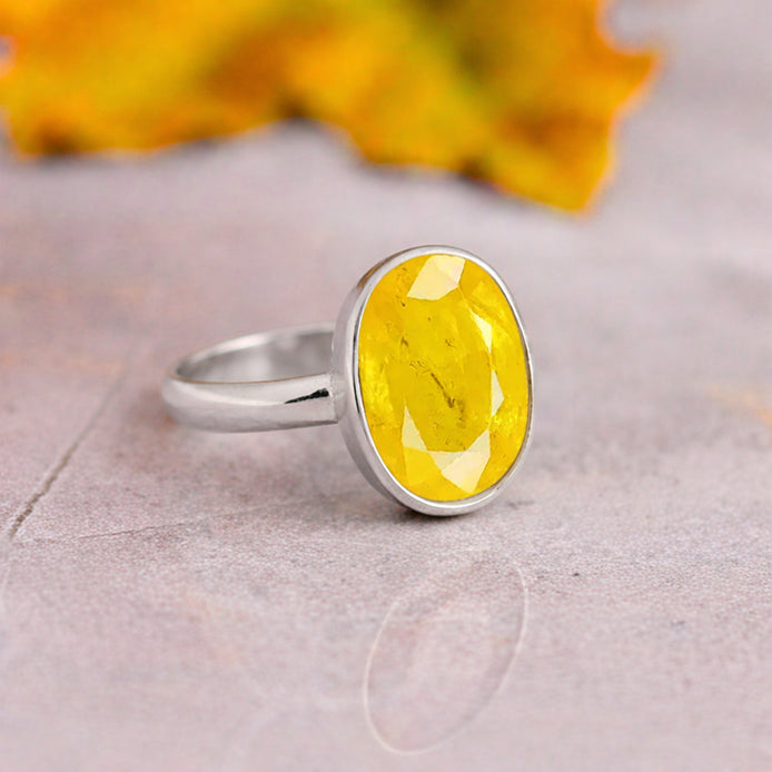 Gemstone: Natural Yellow Sapphire (Pukhraj)