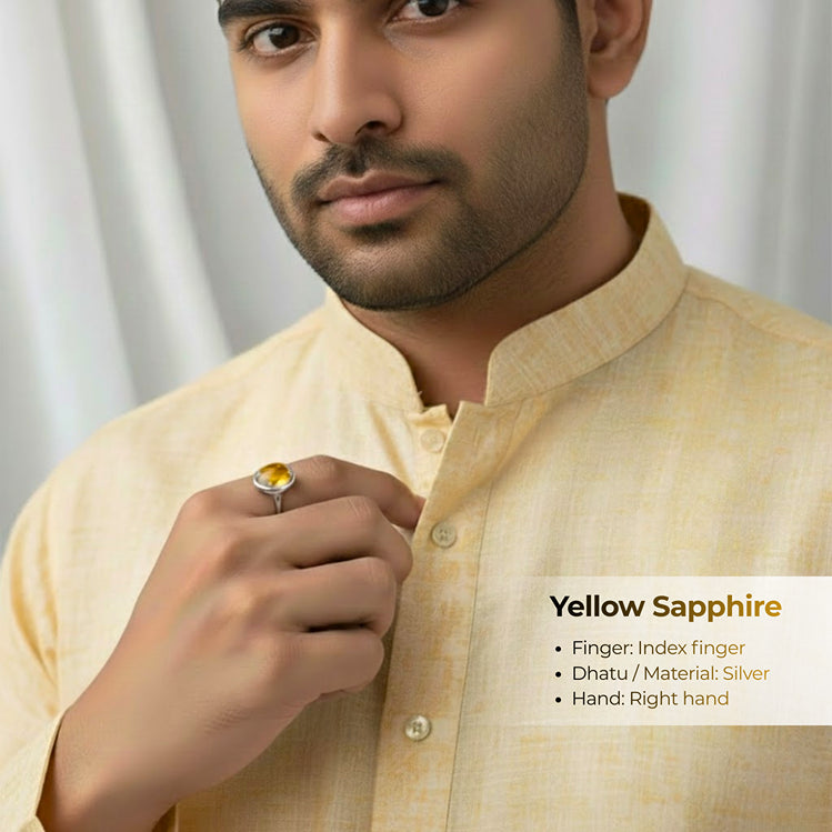 Gemstone: Natural Yellow Sapphire (Pukhraj)