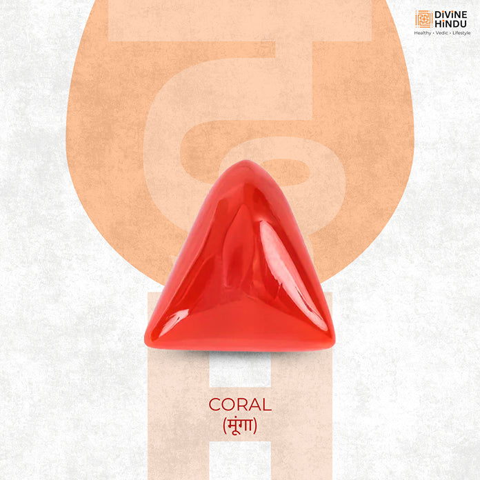 Natural Coral Gemstone (Moonga)