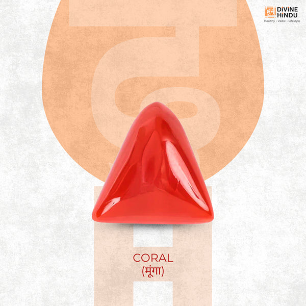 Natural Coral Gemstone (Moonga)