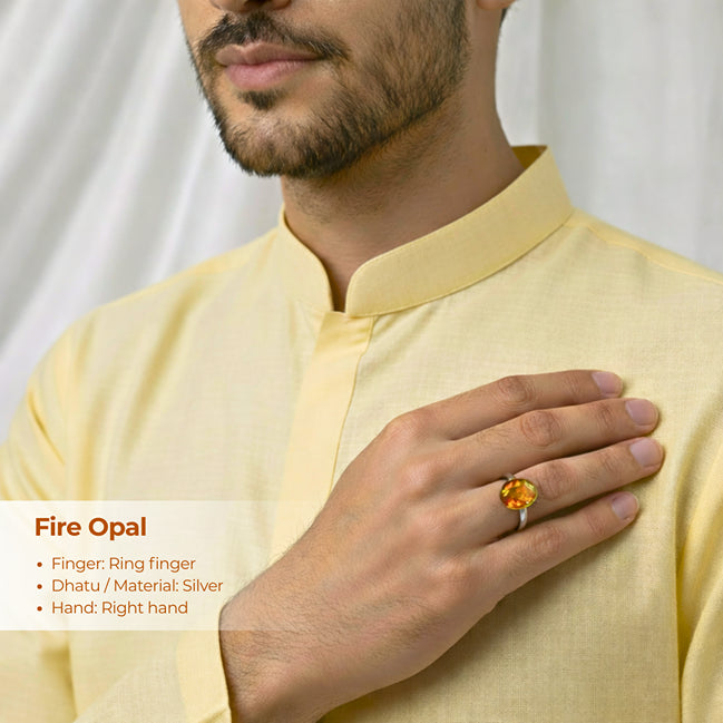 Natural Gemstone Fire Opal