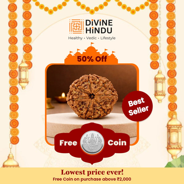 7 Mukhi Nepali rudraksha bead included in the Dhan Yog wealth combo