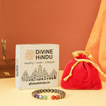 7 Chakra Bracelet Black Tourmaline by Divine Hindu