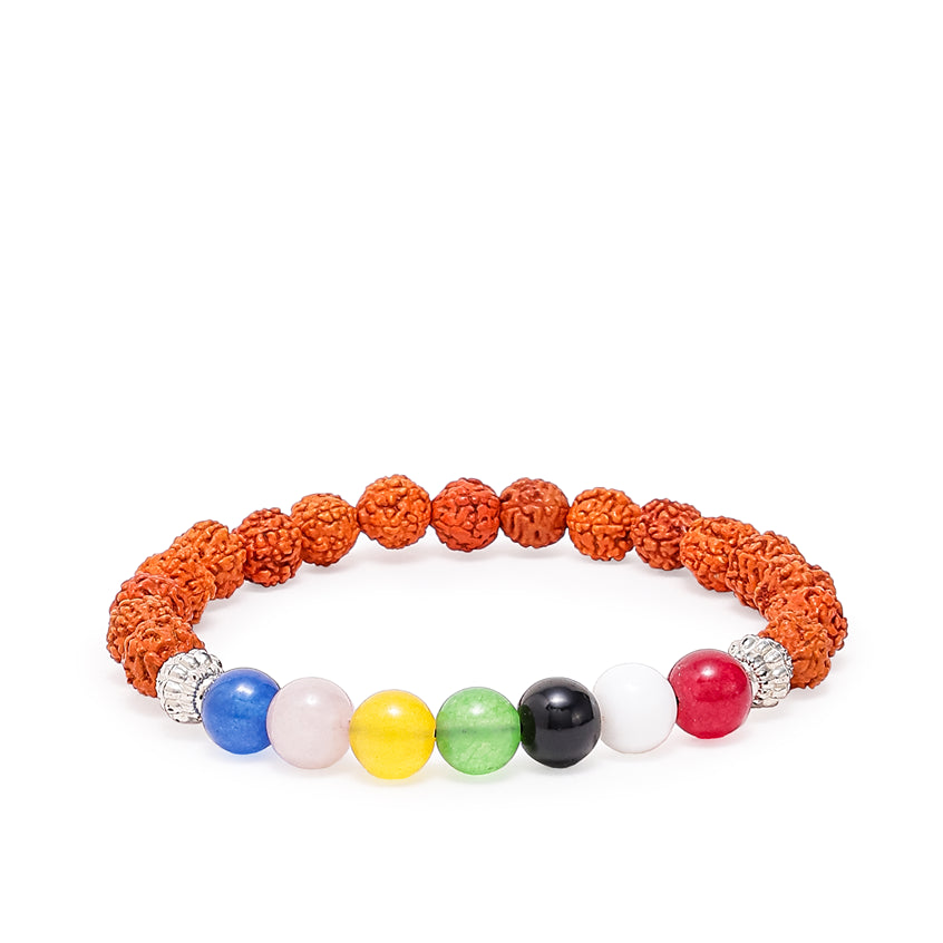 7 Chakra Rudraksha Bracelet